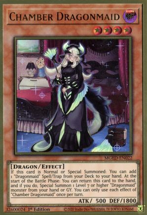 Chamber Dragonmaid [MGED-EN022] Gold Rare - Yu-Gi-Oh! - Card Brawlers | Quebec | Canada |