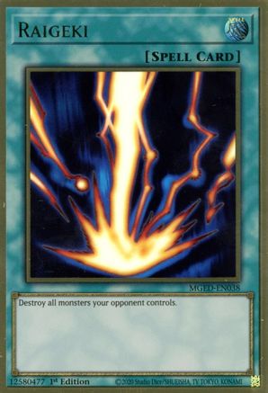 Raigeki [MGED-EN038] Gold Rare - Yu-Gi-Oh! - Card Brawlers | Quebec | Canada |