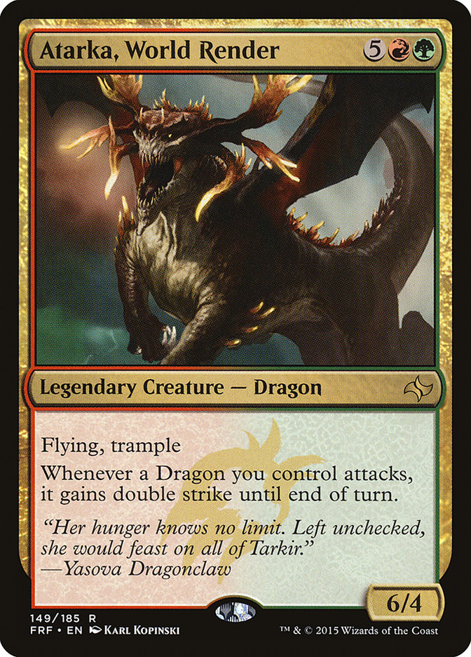 Atarka, World Render [Fate Reforged] - Magic: The Gathering - Card Brawlers | Quebec | Canada |