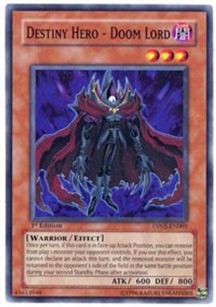 Destiny Hero - Doom Lord [DP05-EN001] Common - Yu-Gi-Oh! - Card Brawlers | Quebec | Canada |