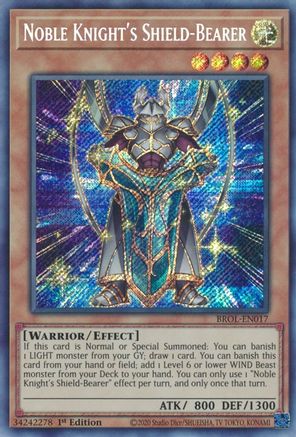 Noble Knight's Shield-Bearer [BROL-EN017] Secret Rare - Yu-Gi-Oh! - Card Brawlers | Quebec | Canada |