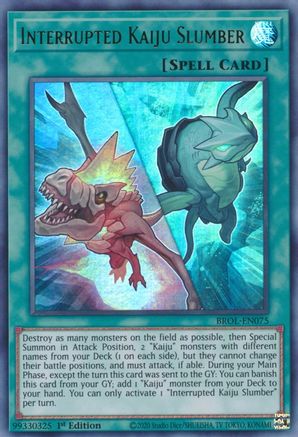 Interrupted Kaiju Slumber [BROL-EN075] Ultra Rare - Yu-Gi-Oh! - Card Brawlers | Quebec | Canada |