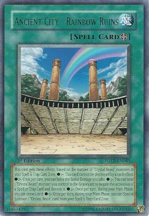 Ancient City - Rainbow Ruins [FOTB-EN045] Rare - Yu-Gi-Oh! - Card Brawlers | Quebec | Canada |