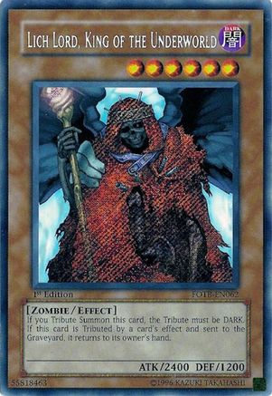Lich Lord, King of the Underworld [FOTB-EN062] Secret Rare - Yu-Gi-Oh! - Card Brawlers | Quebec | Canada |