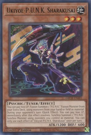 Ukiyoe-P.U.N.K. Sharakusai [GRCR-EN001] Rare - Yu-Gi-Oh! - Card Brawlers | Quebec | Canada |