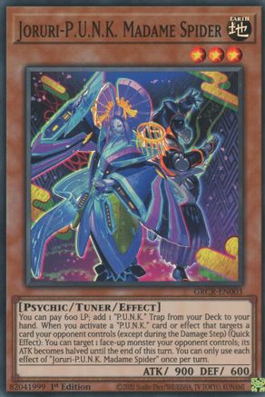 Joruri-P.U.N.K. Madame Spider [GRCR-EN003] Super Rare - Yu-Gi-Oh! - Card Brawlers | Quebec | Canada |