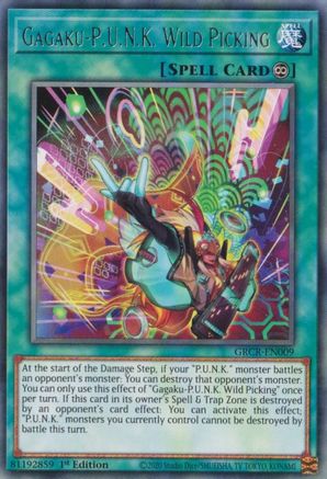 Gagaku-P.U.N.K. Wild Picking [GRCR-EN009] Rare - Yu-Gi-Oh! - Card Brawlers | Quebec | Canada |