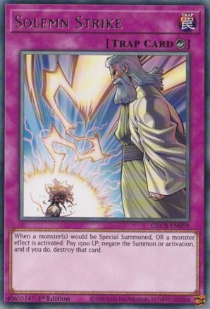 Solemn Strike [GRCR-EN059] Rare - Yu-Gi-Oh! - Card Brawlers | Quebec | Canada |