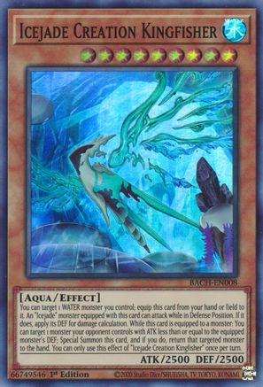 Icejade Creation Kingfisher [BACH-EN008] Super Rare - Yu-Gi-Oh! - Card Brawlers | Quebec | Canada |
