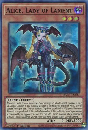 Alice, Lady of Lament [BACH-EN028] Super Rare - Yu-Gi-Oh! - Card Brawlers | Quebec | Canada |