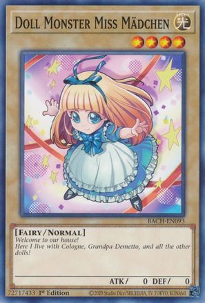 Doll Monster Miss Madchen [BACH-EN093] Common - Yu-Gi-Oh! - Card Brawlers | Quebec | Canada |