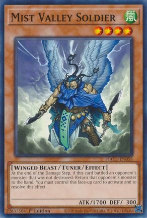 Mist Valley Soldier [HAC1-EN058] Common - Yu-Gi-Oh! - Card Brawlers | Quebec | Canada |