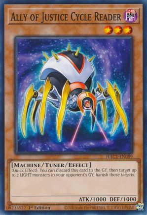 Ally of Justice Cycle Reader [HAC1-EN089] Common - Yu-Gi-Oh! - Card Brawlers | Quebec | Canada |