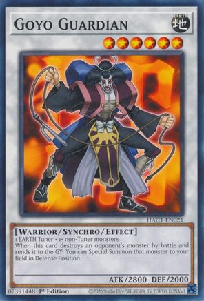 Goyo Guardian [HAC1-EN021] Common - Yu-Gi-Oh! - Card Brawlers | Quebec | Canada |