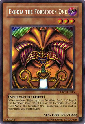 Exodia the Forbidden One (UBP1-EN005) Secret Rare
