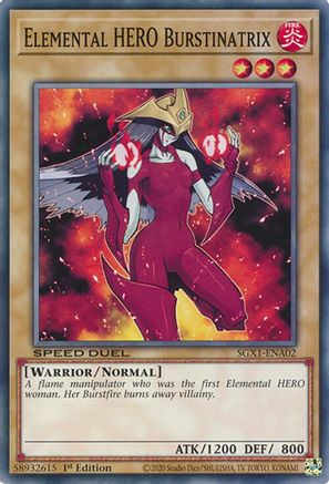 Elemental HERO Burstinatrix [SGX1-ENA02] Common - Yu-Gi-Oh! - Card Brawlers | Quebec | Canada |