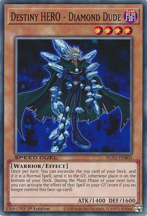 Destiny HERO - Diamond Dude [SGX1-ENB03] Common - Yu-Gi-Oh! - Card Brawlers | Quebec | Canada |