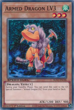 Armed Dragon LV3 [SGX1-ENC06] Common - Yu-Gi-Oh! - Card Brawlers | Quebec | Canada |