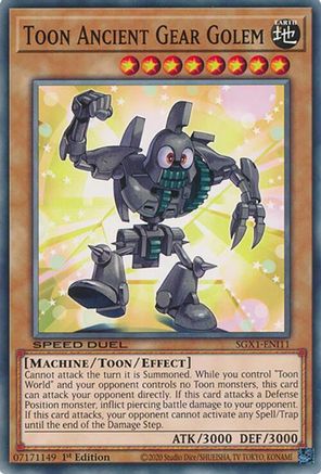Toon Ancient Gear Golem [SGX1-ENI11] Common - Yu-Gi-Oh! - Card Brawlers | Quebec | Canada |