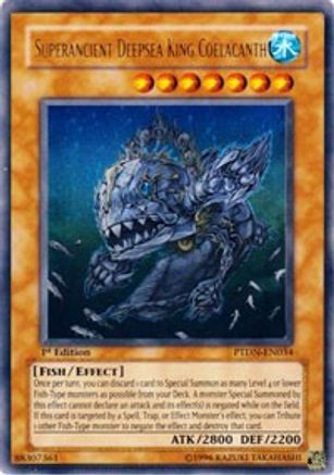 Superancient Deepsea King Coelacanth [PTDN-EN034] Ultra Rare - Yu-Gi-Oh! - Card Brawlers | Quebec | Canada |