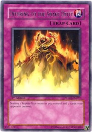 Offering to the Snake Deity [PTDN-EN077] Rare - Yu-Gi-Oh! - Card Brawlers | Quebec | Canada |