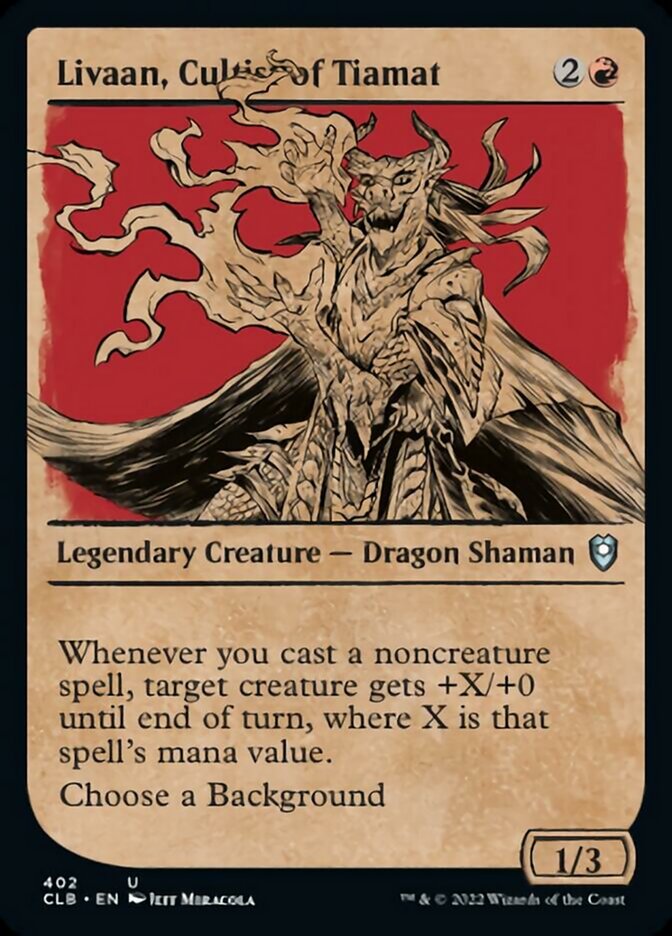 Livaan, Cultist of Tiamat (Showcase) [Commander Legends: Battle for Baldur's Gate] - Magic: The Gathering - Card Brawlers | Quebec | Canada |
