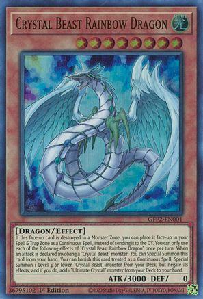 Crystal Beast Rainbow Dragon [GFP2-EN001] Ultra Rare - Yu-Gi-Oh! - Card Brawlers | Quebec | Canada |