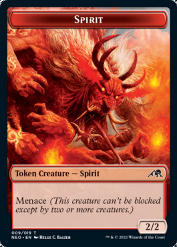 Elemental // Spirit (009) Double-Sided Token [Kamigawa: Neon Dynasty Commander Tokens] - Magic: The Gathering - Card Brawlers | Quebec | Canada |