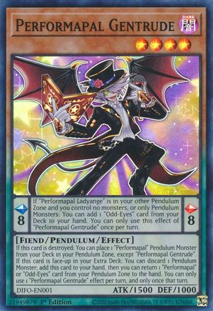 Performapal Gentrude [DIFO-EN001] Super Rare - Yu-Gi-Oh! - Card Brawlers | Quebec | Canada |