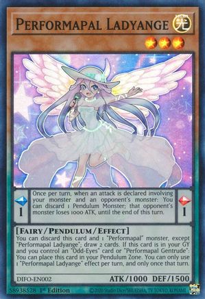 Performapal Ladyange [DIFO-EN002] Super Rare - Yu-Gi-Oh! - Card Brawlers | Quebec | Canada |
