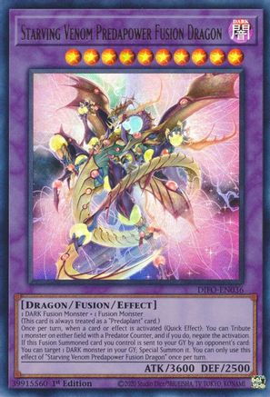 Starving Venom Predapower Fusion Dragon [DIFO-EN036] Ultra Rare - Yu-Gi-Oh! - Card Brawlers | Quebec | Canada |