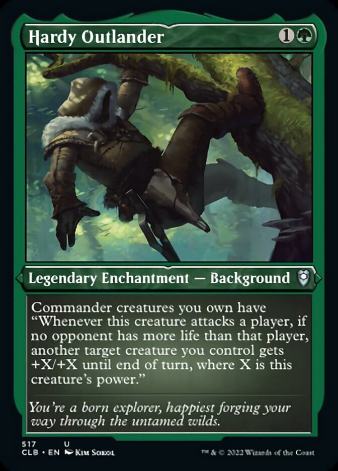 Hardy Outlander (Foil Etched) [Commander Legends: Battle for Baldur's Gate] - Magic: The Gathering - Card Brawlers | Quebec | Canada |