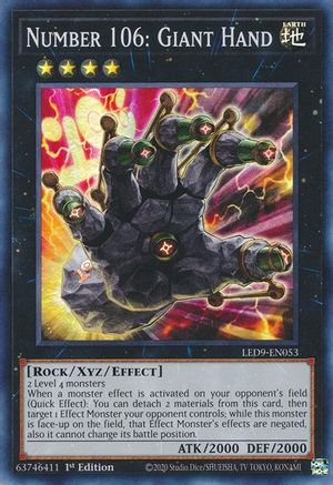 Number 106: Giant Hand [LED9-EN053] Super Rare - Yu-Gi-Oh! - Card Brawlers | Quebec | Canada |