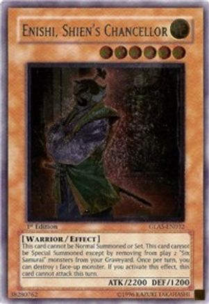 Enishi, Shien's Chancellor [GLAS-EN032] Ultimate Rare - Yu-Gi-Oh! - Card Brawlers | Quebec | Canada |