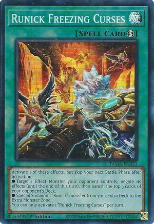 Runick Freezing Curses [TAMA-EN033] Super Rare - Yu-Gi-Oh! - Card Brawlers | Quebec | Canada |