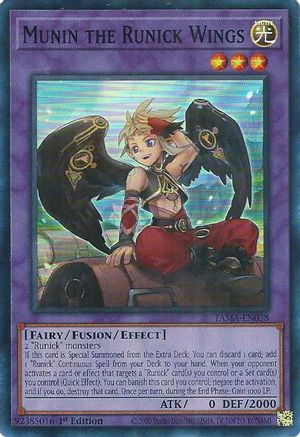 Munin the Runick Wings [TAMA-EN038] Super Rare - Yu-Gi-Oh! - Card Brawlers | Quebec | Canada |