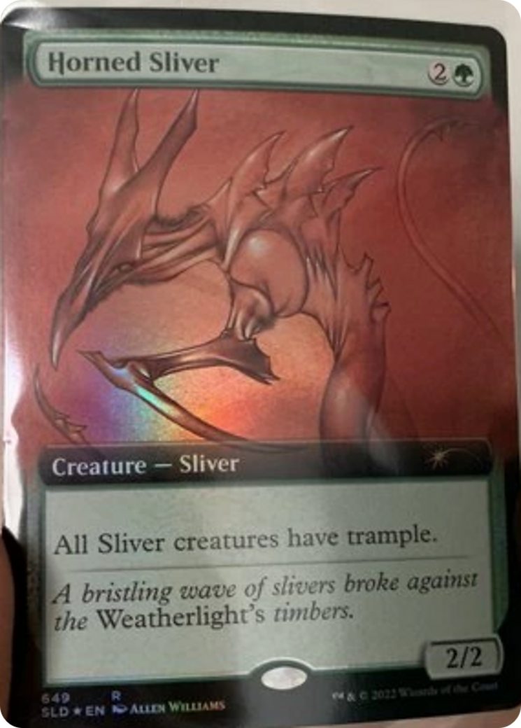 Horned Sliver (Extended Art) [Secret Lair Drop Promos] - Magic: The Gathering - Card Brawlers | Quebec | Canada |