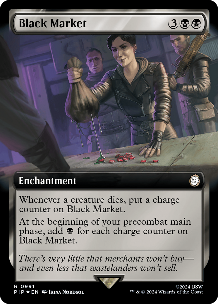 Black Market (Extended Art) (Surge Foil) [Fallout] - Magic: The Gathering - Card Brawlers | Quebec | Canada |