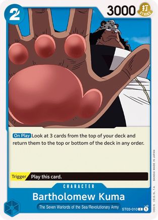 Bartholomew Kuma (ST03-010) - Starter Deck 3: The Seven Warlords of The Sea