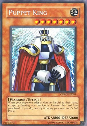 Puppet King [CRMS-EN093] Secret Rare - Yu-Gi-Oh! - Card Brawlers | Quebec | Canada |