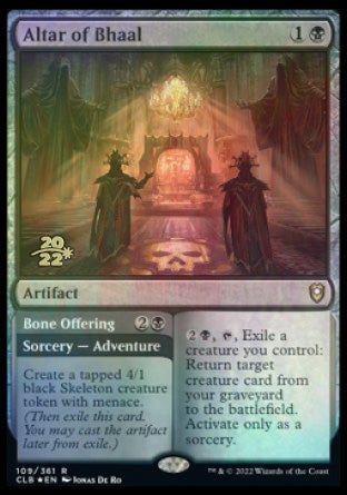 Altar of Bhaal // Bone Offering [Commander Legends: Battle for Baldur's Gate Prerelease Promos] - Magic: The Gathering - Card Brawlers | Quebec | Canada |