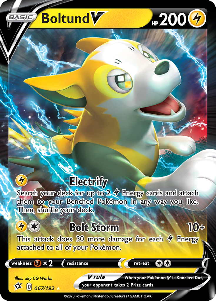 Boltund V (067/192) [Sword & Shield: Rebel Clash] - Pokémon - Card Brawlers | Quebec | Canada |