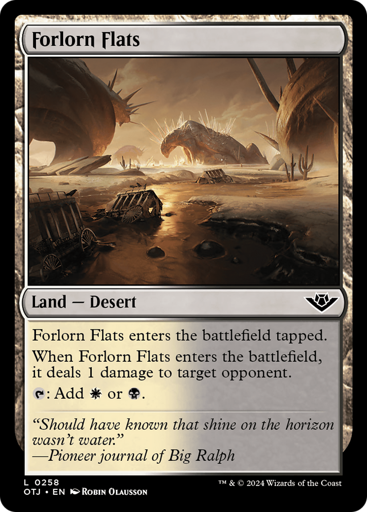 Forlorn Flats [Outlaws of Thunder Junction] - Magic: The Gathering - Card Brawlers | Quebec | Canada |