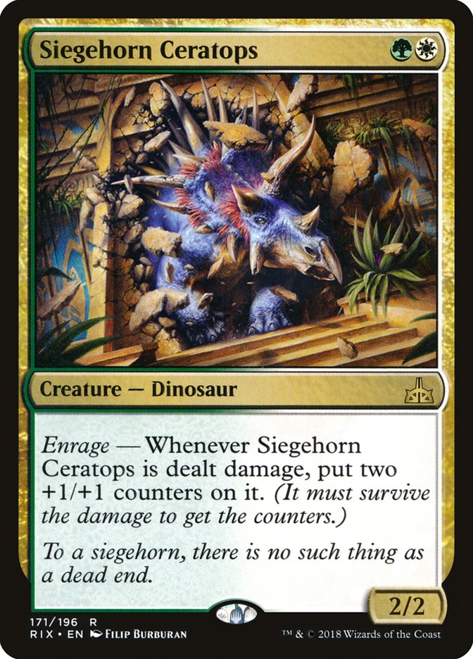Siegehorn Ceratops [Rivals of Ixalan] - Magic: The Gathering - Card Brawlers | Quebec | Canada |