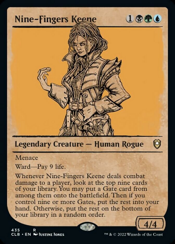 Nine-Fingers Keene (Showcase) [Commander Legends: Battle for Baldur's Gate] - Magic: The Gathering - Card Brawlers | Quebec | Canada |