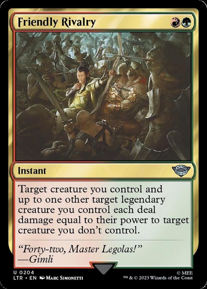 Friendly Rivalry [The Lord of the Rings: Tales of Middle-Earth] - Magic: The Gathering - Card Brawlers | Quebec | Canada |