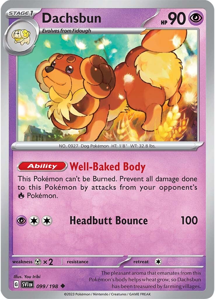 Dachsbun (099/198) [Scarlet & Violet: Base Set] - Pokémon - Card Brawlers | Quebec | Canada |