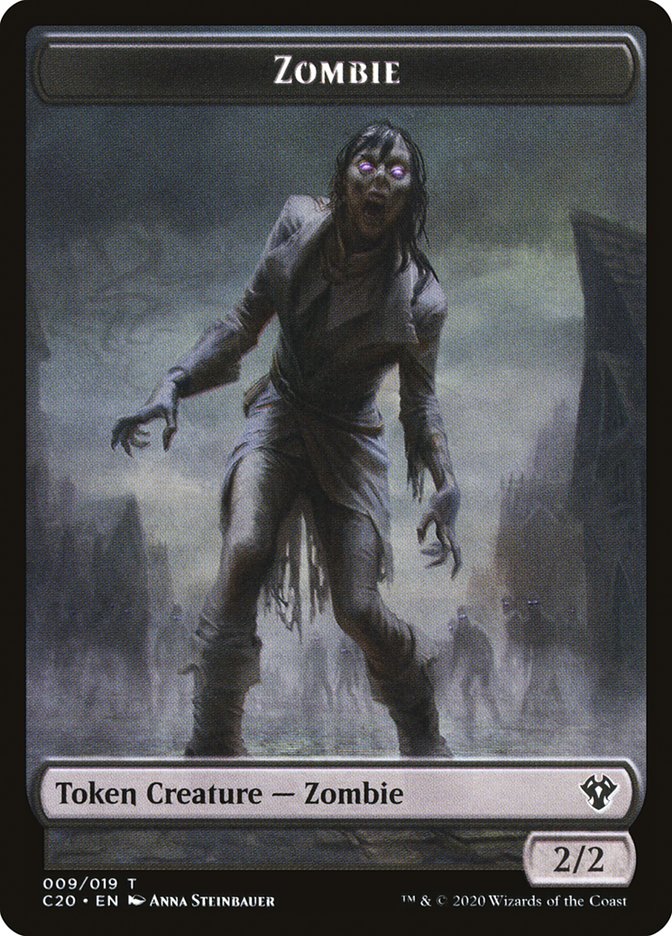 Human Soldier (004) // Zombie Double-Sided Token [Commander 2020 Tokens] - Magic: The Gathering - Card Brawlers | Quebec | Canada |
