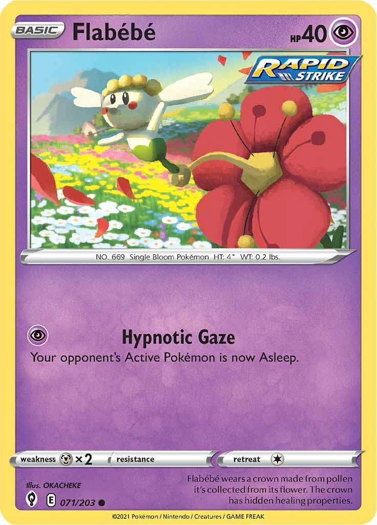 Flabebe (071/203) [Sword & Shield: Evolving Skies] - Pokémon - Card Brawlers | Quebec | Canada |