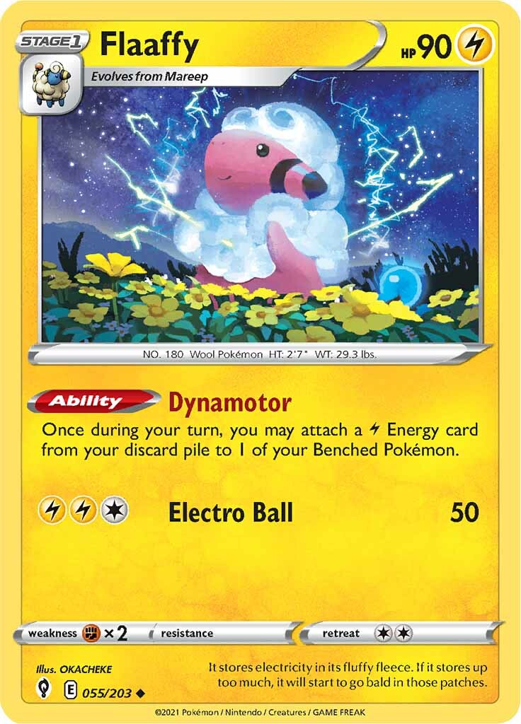 Flaaffy (055/203) [Sword & Shield: Evolving Skies] - Pokémon - Card Brawlers | Quebec | Canada |